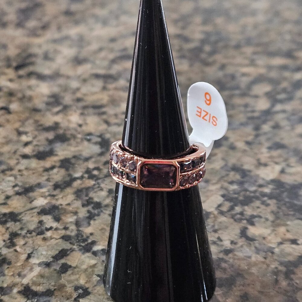Bomb Party RG92639 "A Delicate Gaze" Alexandrite Rose Gold Sz 6